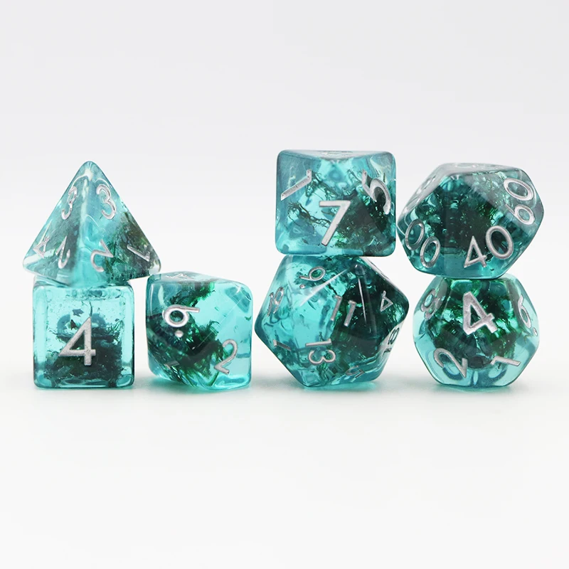 Wholesale Custom 16mm Polyhedral Resin Gaming Dice Set DND Dice manufacture