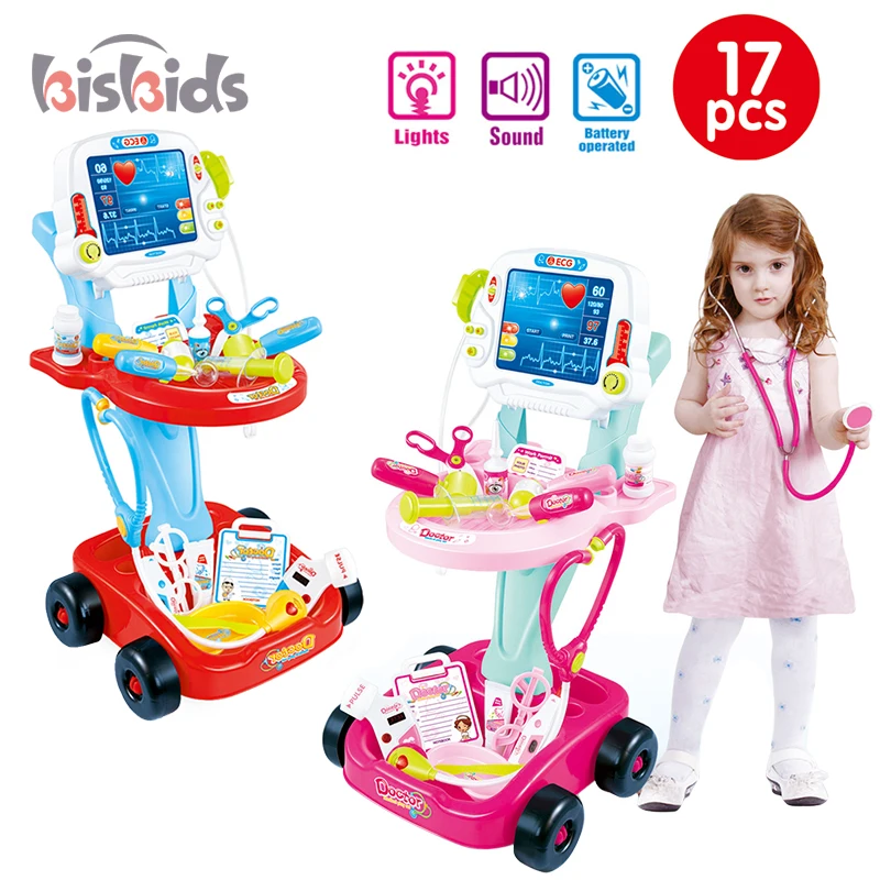 Высококачественный ролевой операционный стол «сделай сам» с розовой машинкой набор врачей для детей Обучающие игрушки детские медицинские