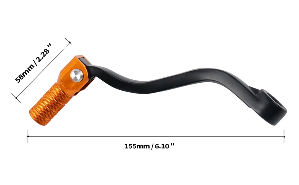 thumbnail image 2 of NICECNC Forged Aluminum Gear Shift Lever For KTM 690 ENDURO R (2014-2021) – Orange Anodized 2 of 6