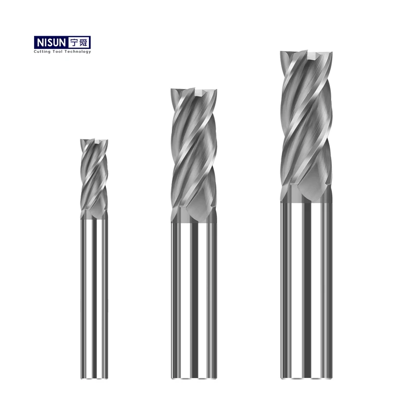 4 Flute Stainless Steel Special Milling Cutter Square End Mill For Cnc