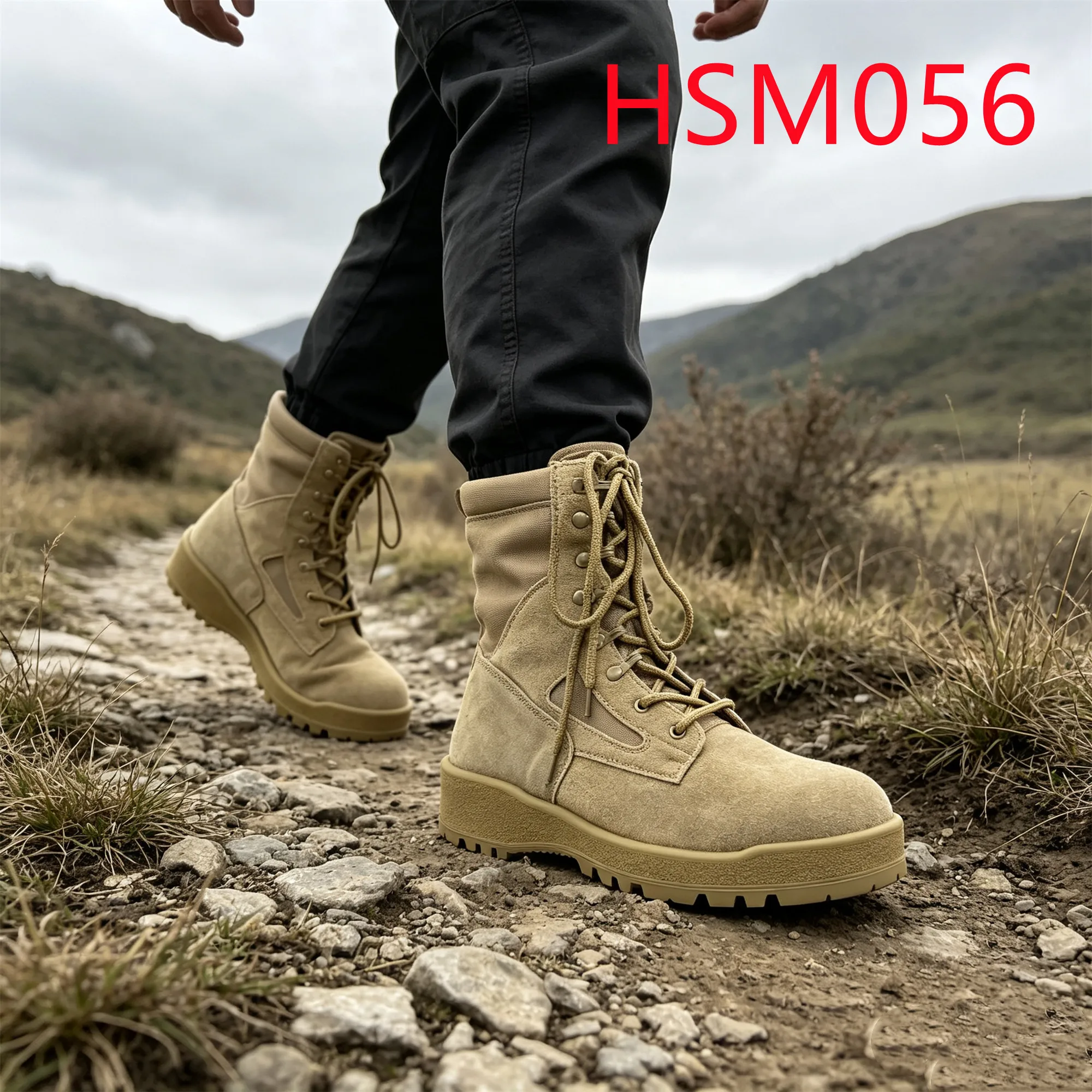 HY,complex Terrains Anti-shock Sole Water Repellent Tactical Gear Boots One Pair Available Anti-wind Classic Combat Boots HSM056