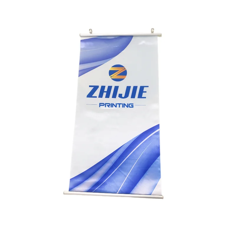 Wholesale Advertising American Flag Day Hand Held Retractable Scrolling