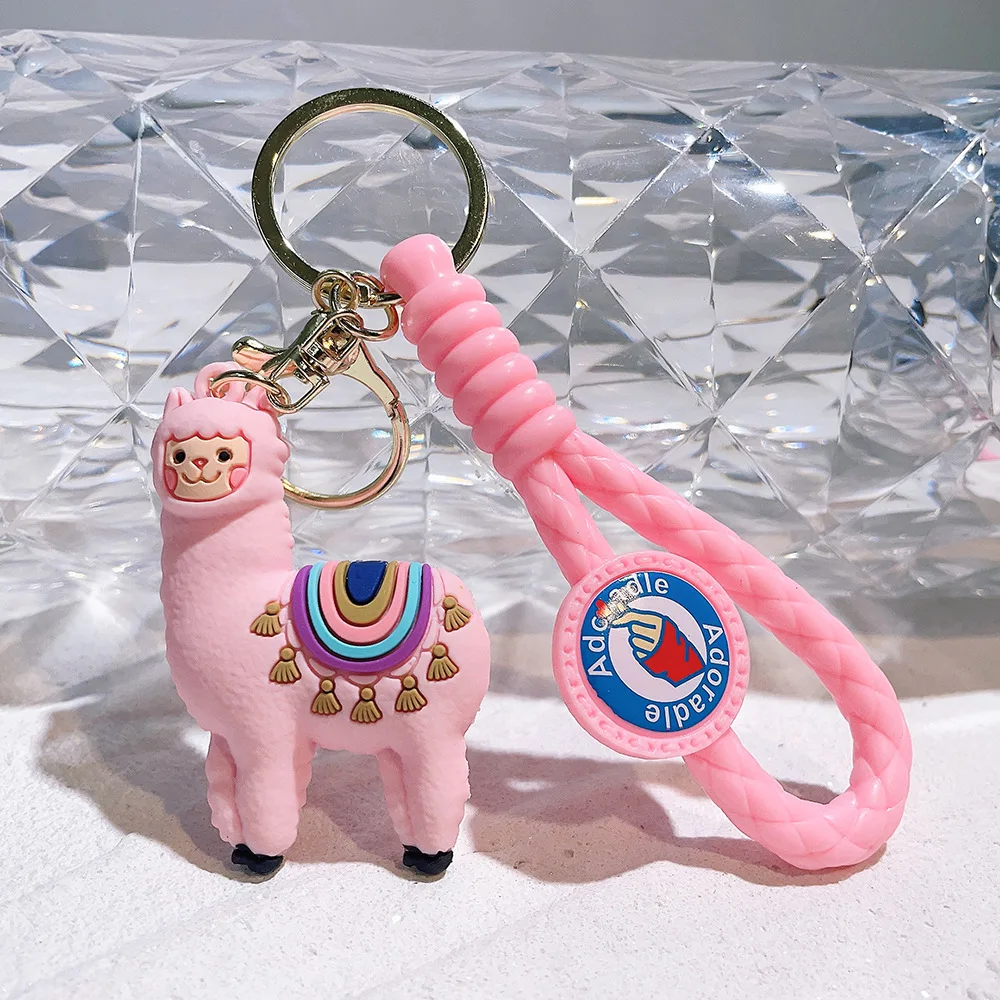 Portachiavi Morbido A Forma Di Alpaca – Ciondolo In PVC, 20 Cm, Simpatico Regalo Per Ogni Occasione