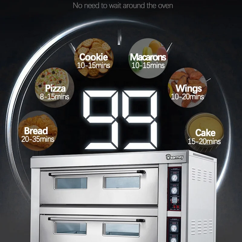 Bagel Pizza Mondial Bakeries Industrial Oven for Macarons Baking Gas Burner and Electric Sale Comercial Oven Cheap in Kuwait Usa
