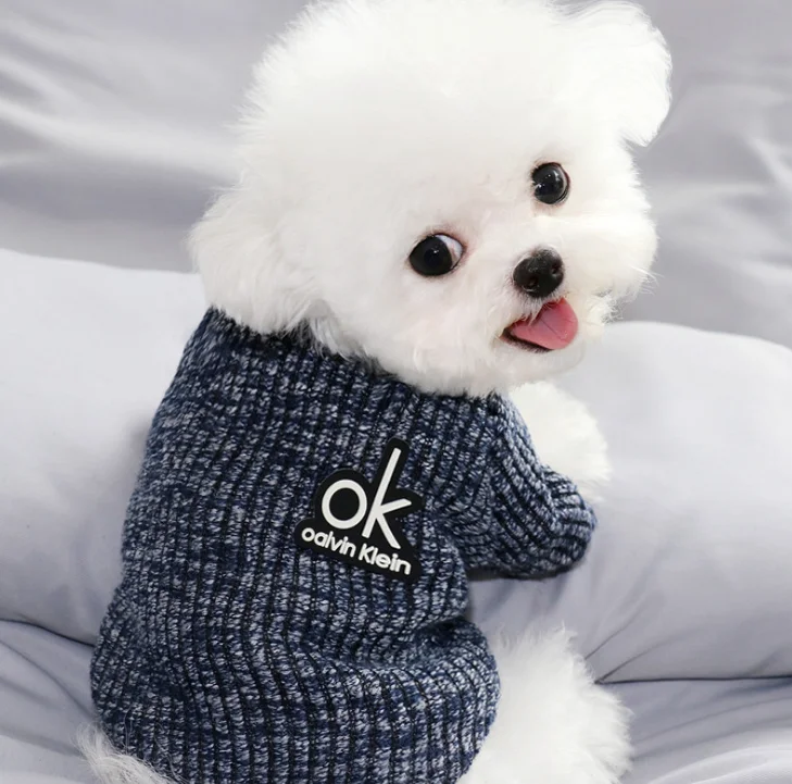 Wholesale Ropa Para De Perro Para Mascotas Roupa AK Pet Clothes Pet Fashion Knitted Sweater Shirt for Winter From