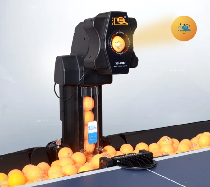 HUI PANG S8PRO Table Tennis Robot Remote Auto High Level Entertainment Ball Machines for Club Training