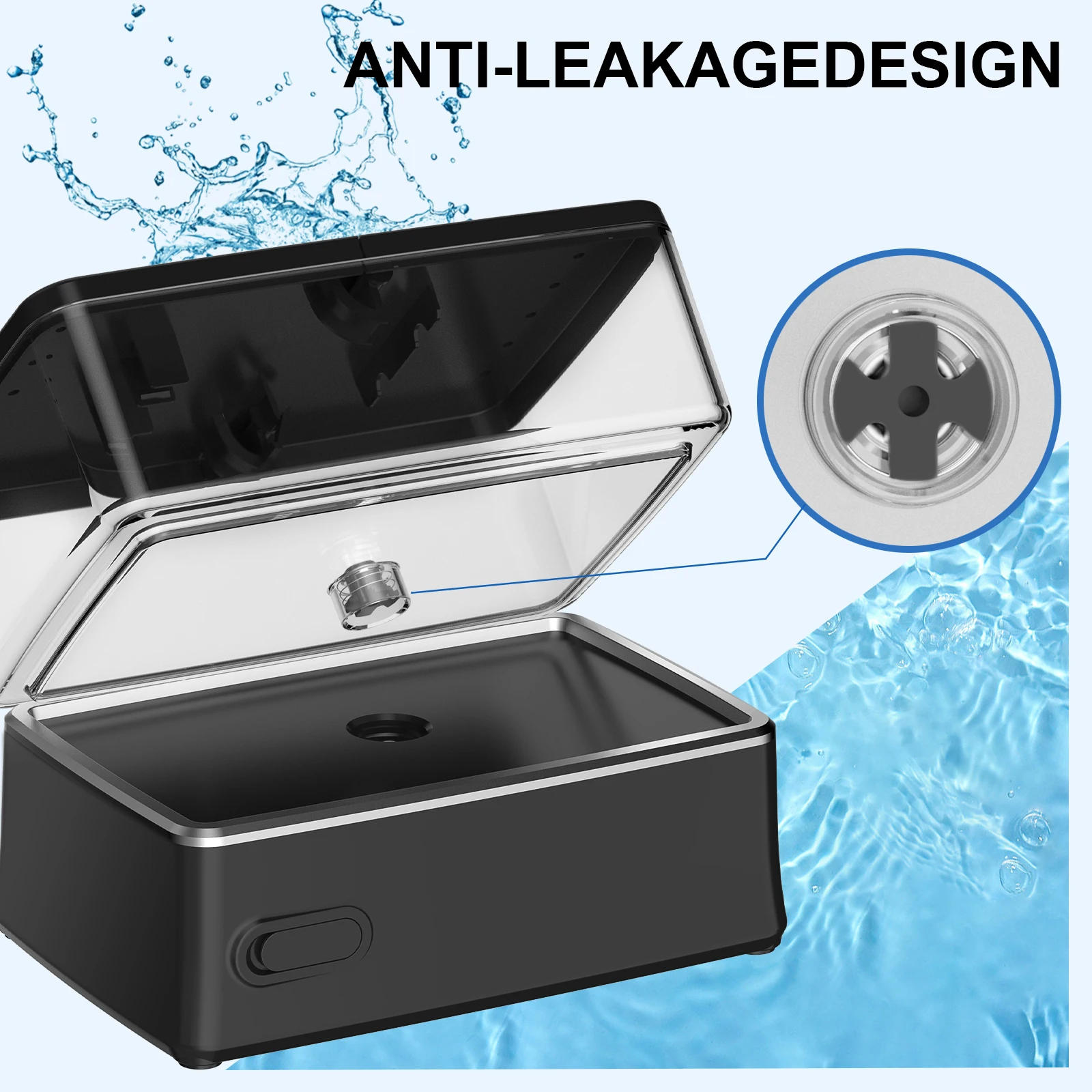 H2ofloss HF-3 Pro Countertop Water Flosser with 425ml Water Tank 50-150 PSI Water Pressure and 2500mAh Battery