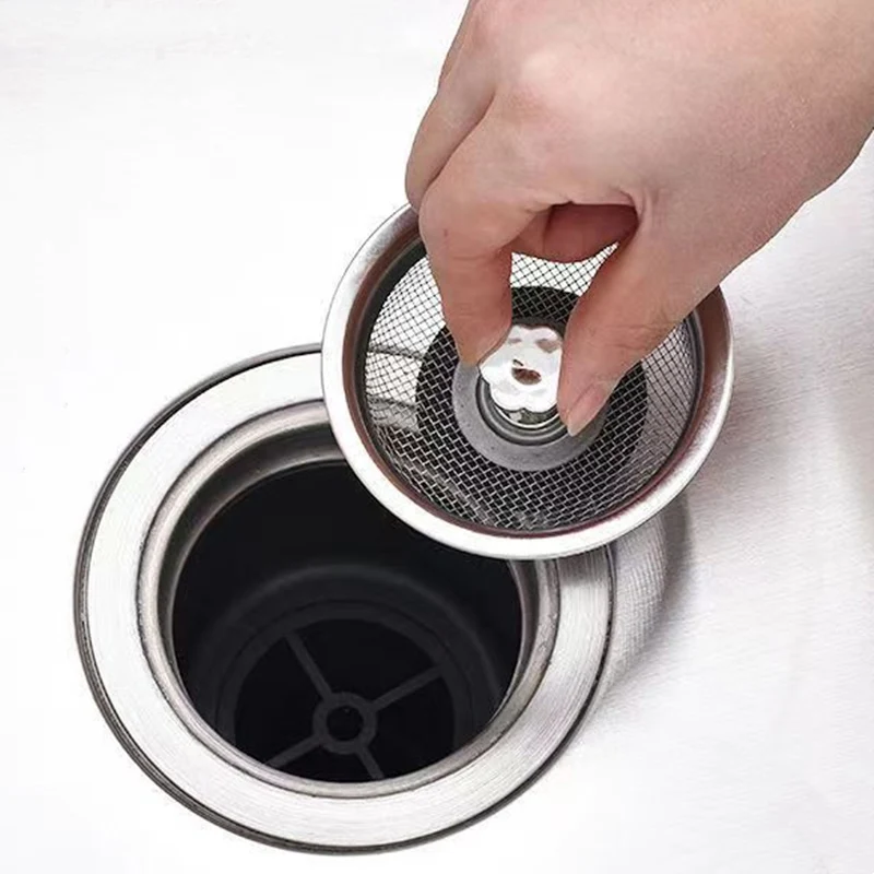 Stainless Steel Kitchen Sink Filter Mesh Sink Sewer Strainers Bathroom