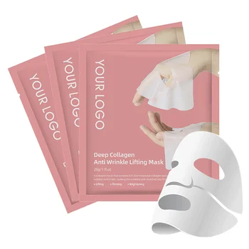Hot Selling Deep Sleeping Mask Hydrating Pore Minimizing Lifting Overnight Sheet Hydrogel Bio Collagen Face Mask