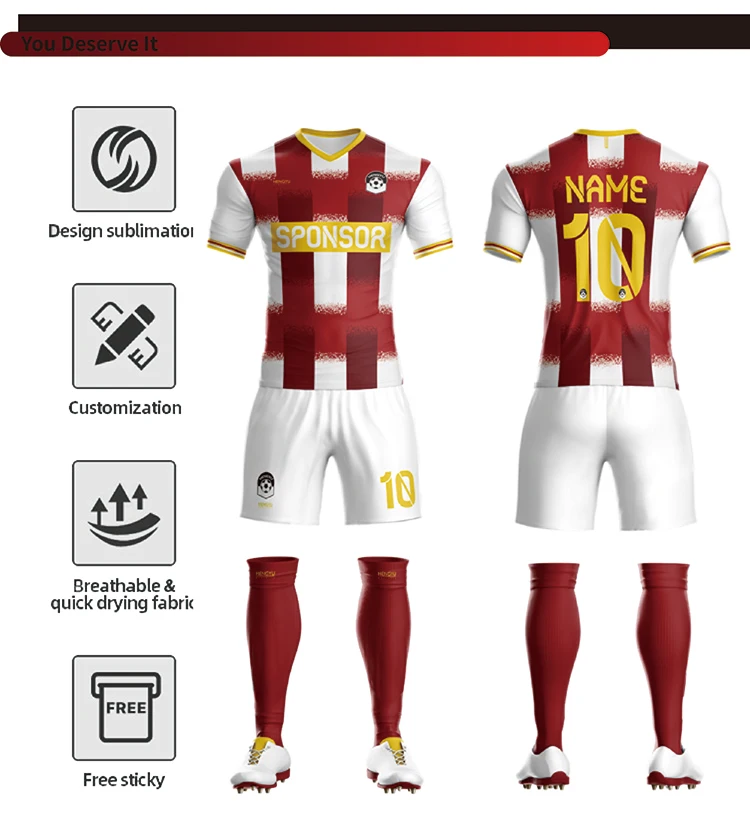 HENGYU  Purple Customized soccer team wear sport suits Tracksuits Sublimation for kids