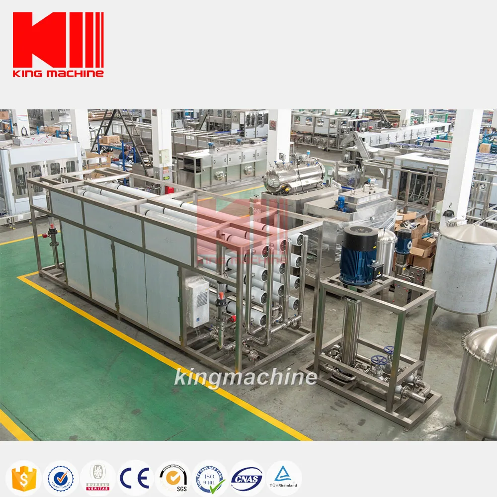 Fully Automatic Pure Water Purifier Reverse Osmosis System Water Filter 500L 10000L Per Hour