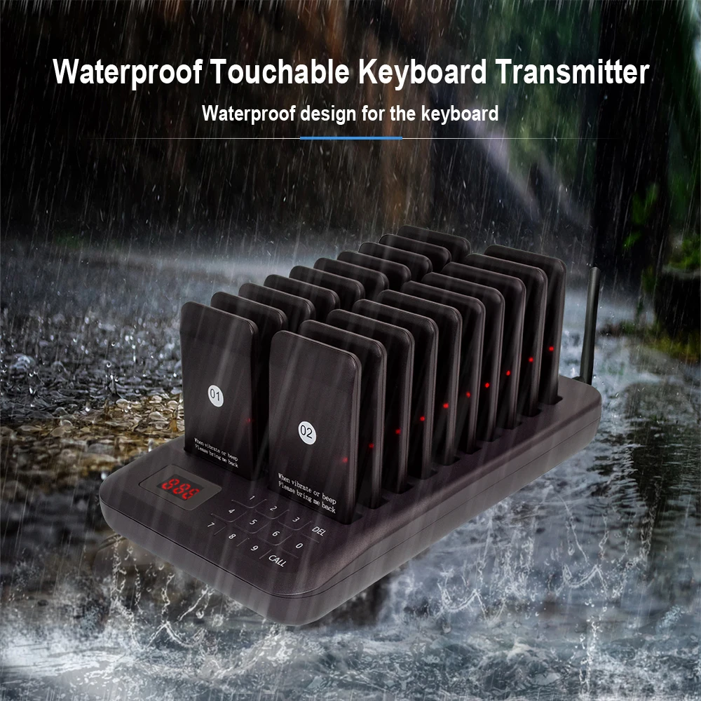 Catel Ctp320 Wireless Coaster Guest Buzzer Restaurant Pager 20 Vibrating Pagers Service Paging