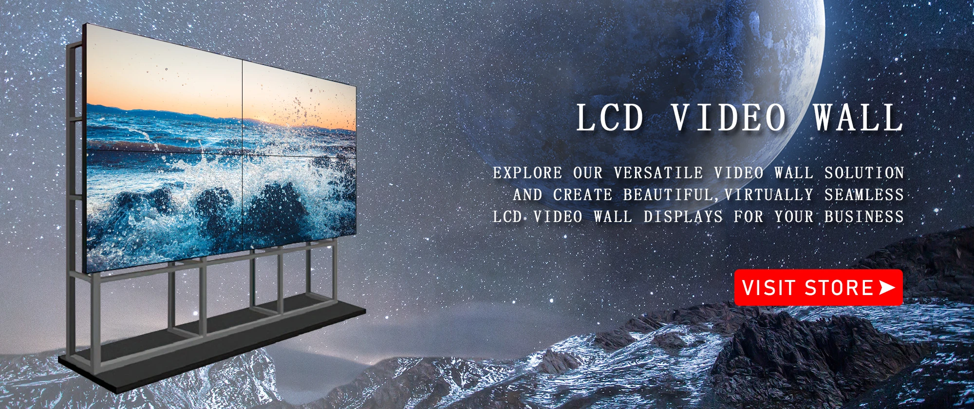 LCD Video Wall 49 Inch Video Wall Splicing Screen Display Screen 3x3 ...