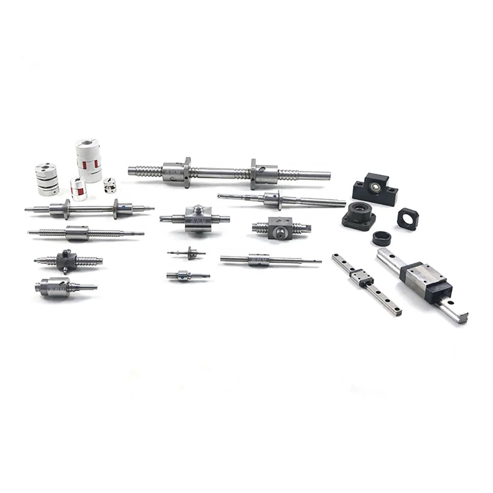 Bearing Steel C3 C5 C7 Accuracy Grade High Precision 4mm Diameter Flange Ballnut 4x1miniature 0401 Ball Screw