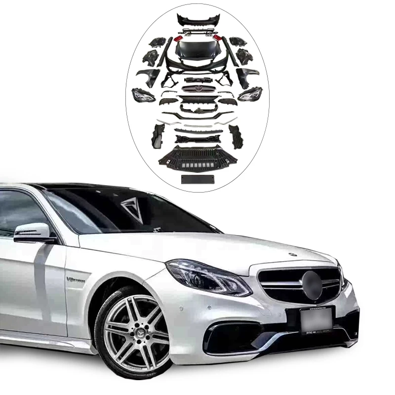 Full Set W212 E63 Body Kit For Mecedes Benz E Class Amg 65 Upgrade 