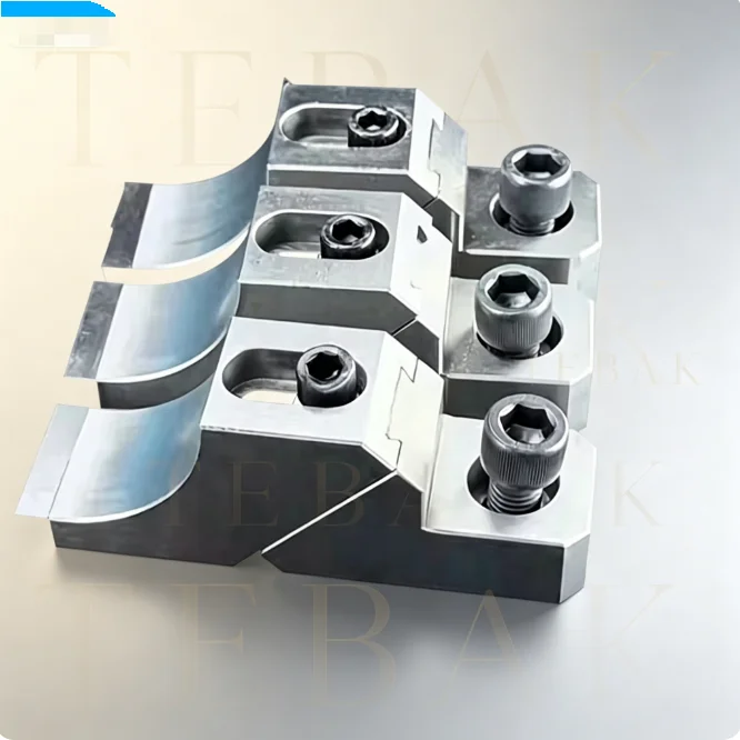 Precision Metal Workholding Fixture TEBAK TOK CNC Side Bench Vise M6/M8/M12/M16 Flat End Frog Clamp for Milling Center
