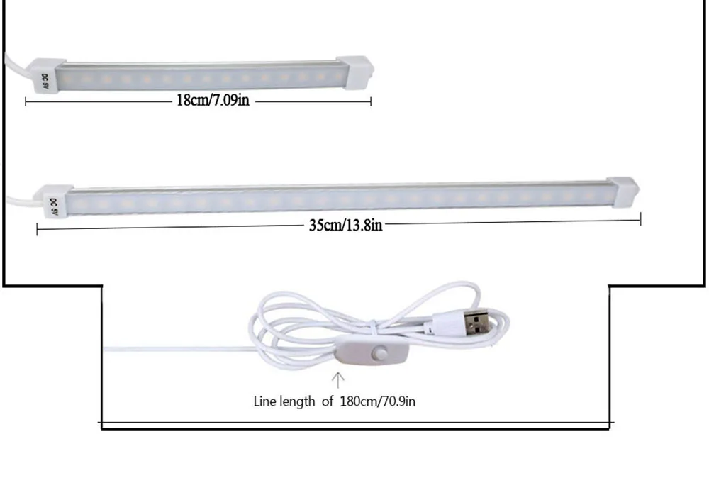 12V 5630 5730 72leds Per Meter High Lumens with Aluminum Frame Led Strip Rigid bar for Cabinet Lighting Jewelry Lighting