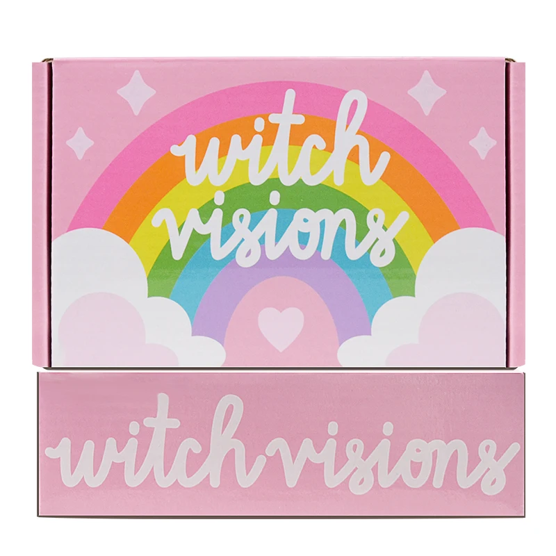 Lower Factory Price Customized Print logo pink Silver Foil Gift Packaging Corrugated Shipping Mailer Paper Box