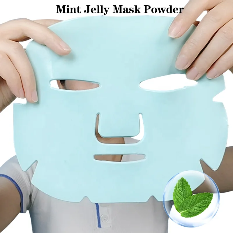 Mint Clay Mask Powder Alginate Powder Mask Oem Natural Organic Professional Peel Off  Mint Powder Facial Mask Manufacturers
