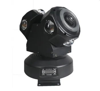 8*10W KTV Dance Stage Light Double-Head Rotating LED Moving Head Lamp for Warehouse and Dance Floor Use