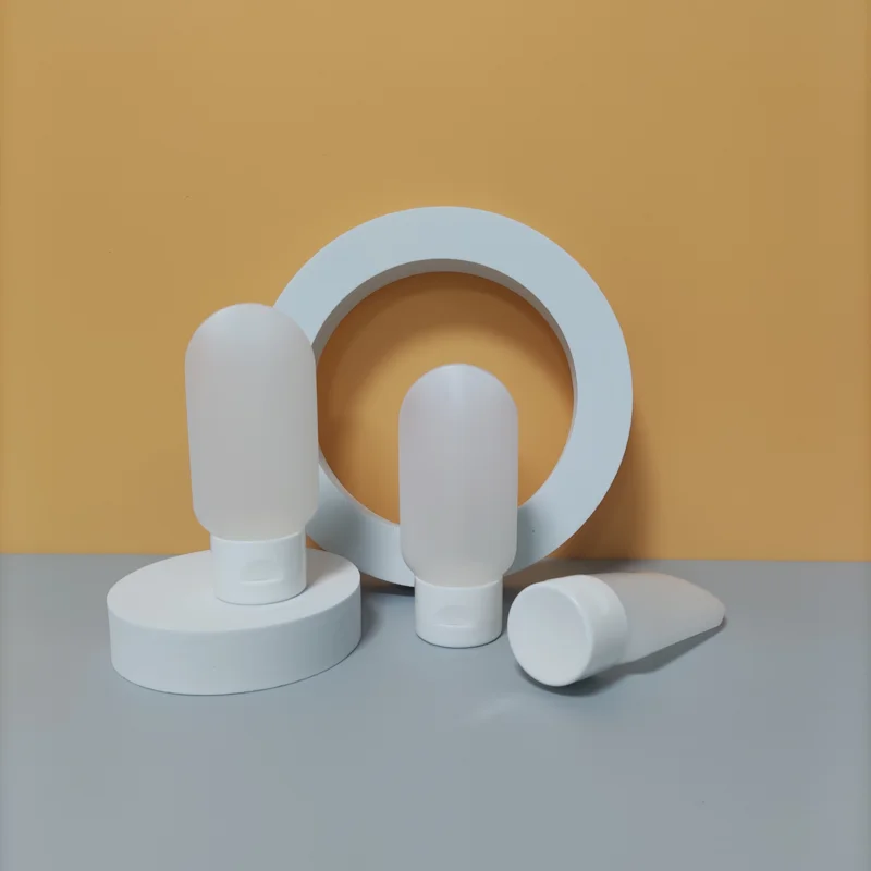 60ml Inverted Colorful Flexible Flip-top Cosmetic Packaging Bottle Travel Sunscreen Cleanser Dispenser Bottle