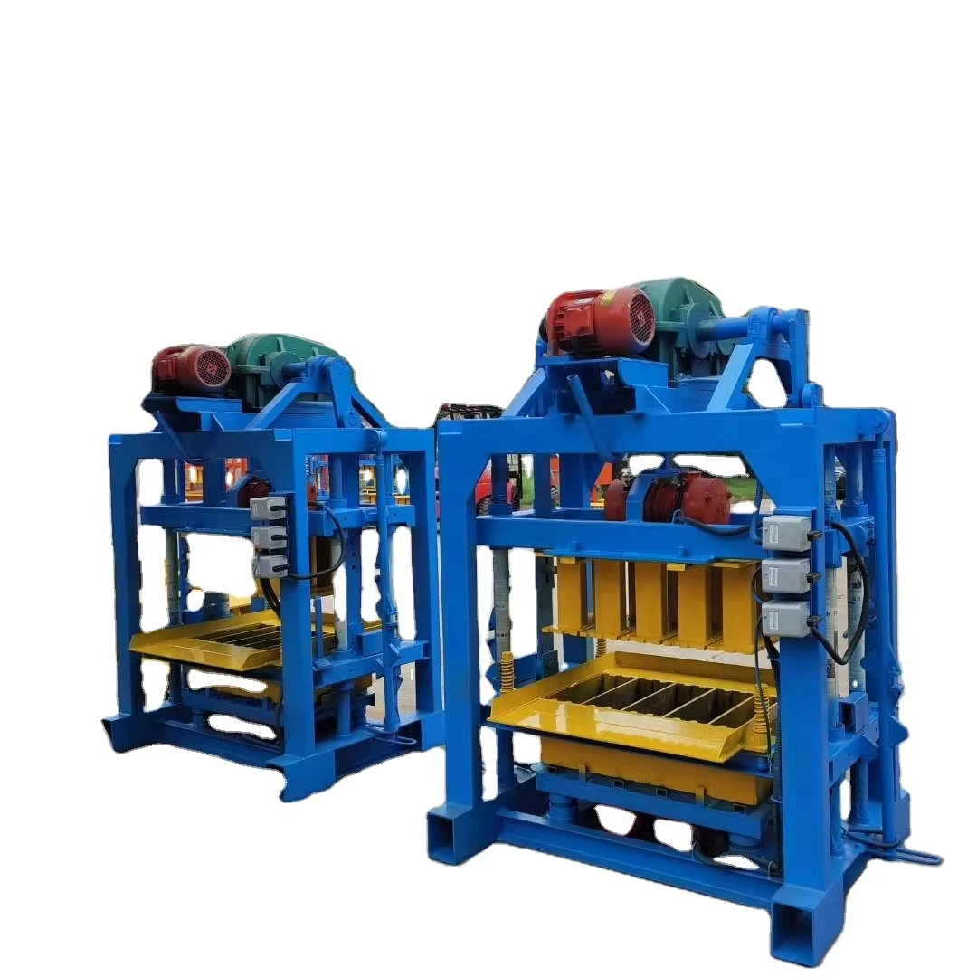 QTJ4-40 Deodorant Block Machine Electric Motor 6x8x18 Concrete Solid Block Machine Angola Price