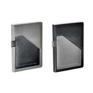 Hardcover Leather Notebook Journal A5 Paper Inside with Pocket Luxury Pen