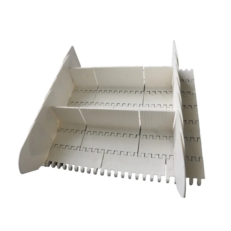 Straight Running Plastic Wheel Modular Conveyor Belt with Cleat and Flight in Conveyors