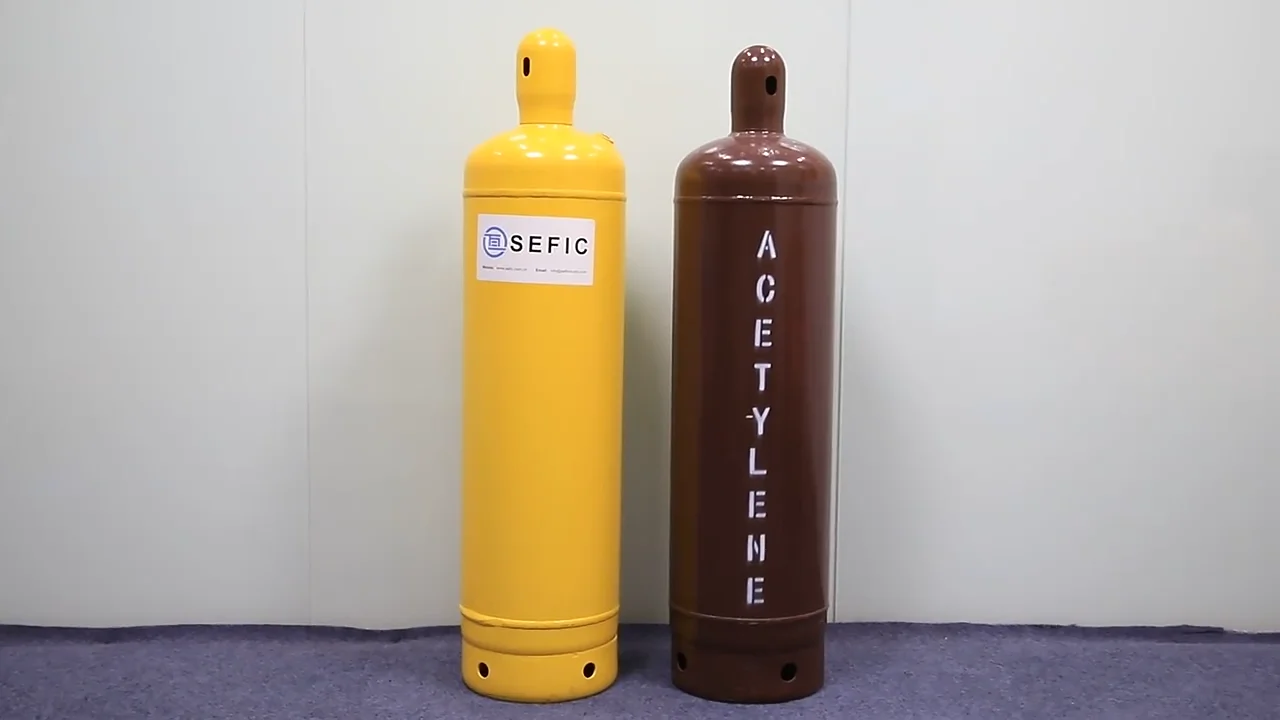 Industrial Welding Acetylene Cylinder Iso/gb/dot Standard 2l 2.2l 24.9l ...