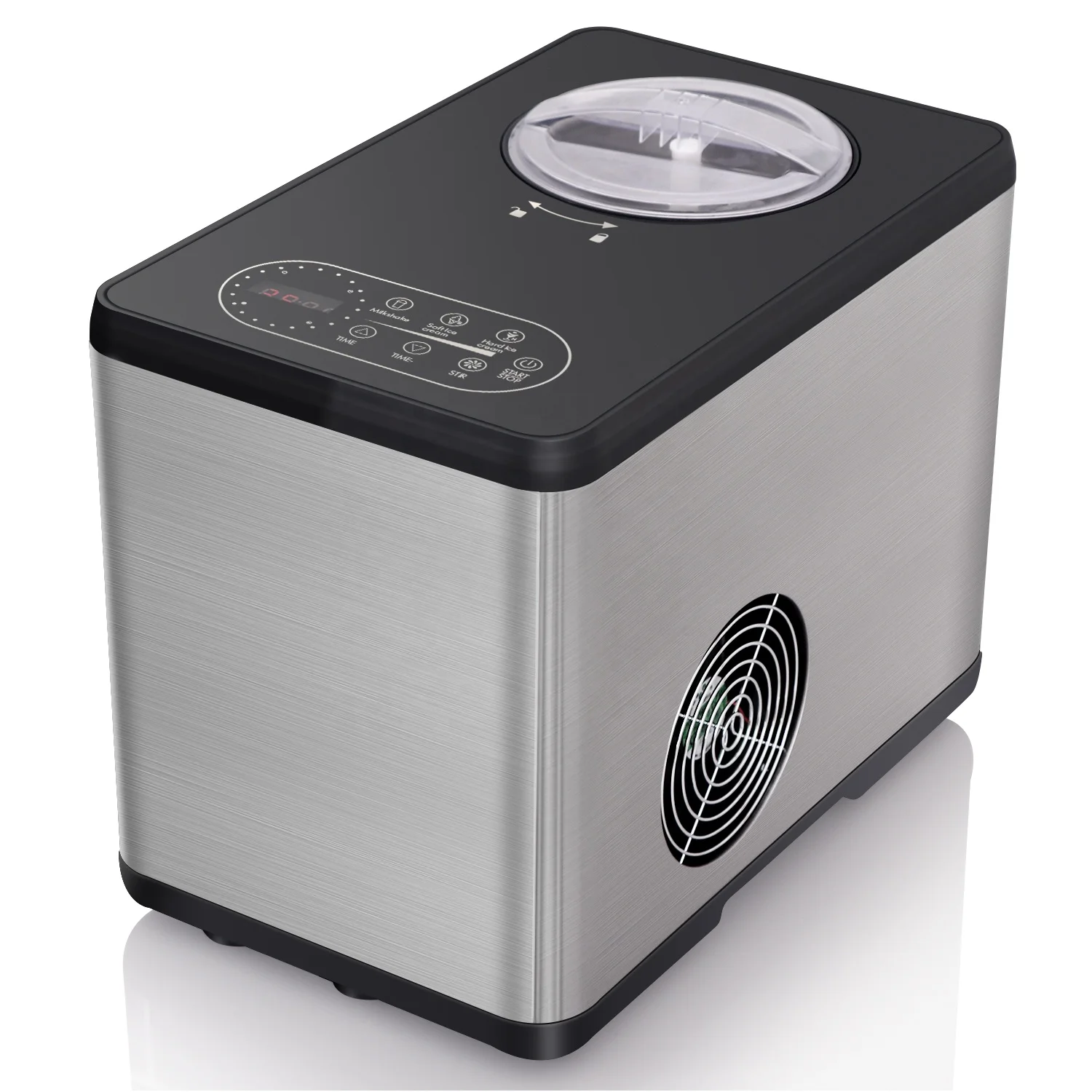 Hicon Small Ice Cream Machine Direct Manufacturer Custom Home Healthy Ice Cream Maker with Compressor