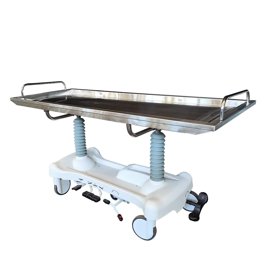 Stainless Steel Embalming Table - Durable & Adjustable