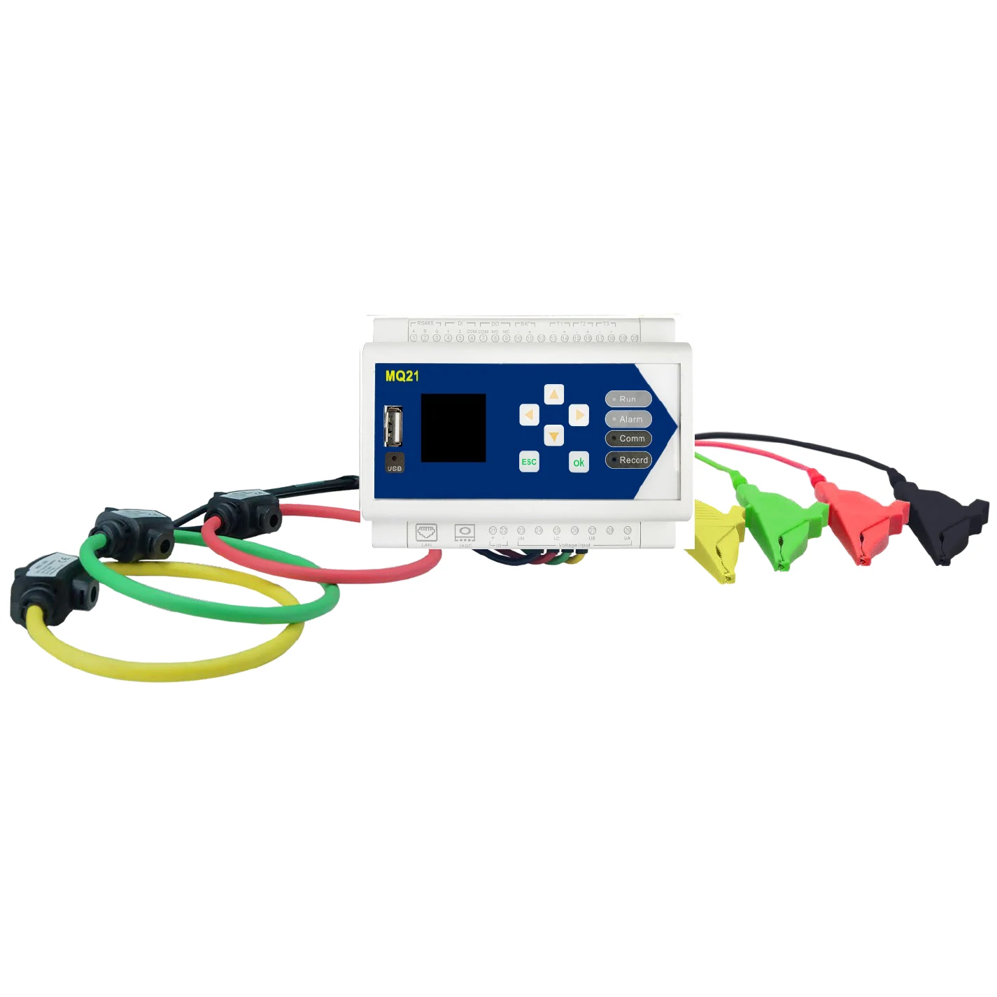 MQ21 Digital Power Energy Meter Electrical Instrument DIN RAIL Rogowski Electrical Energy Loggers