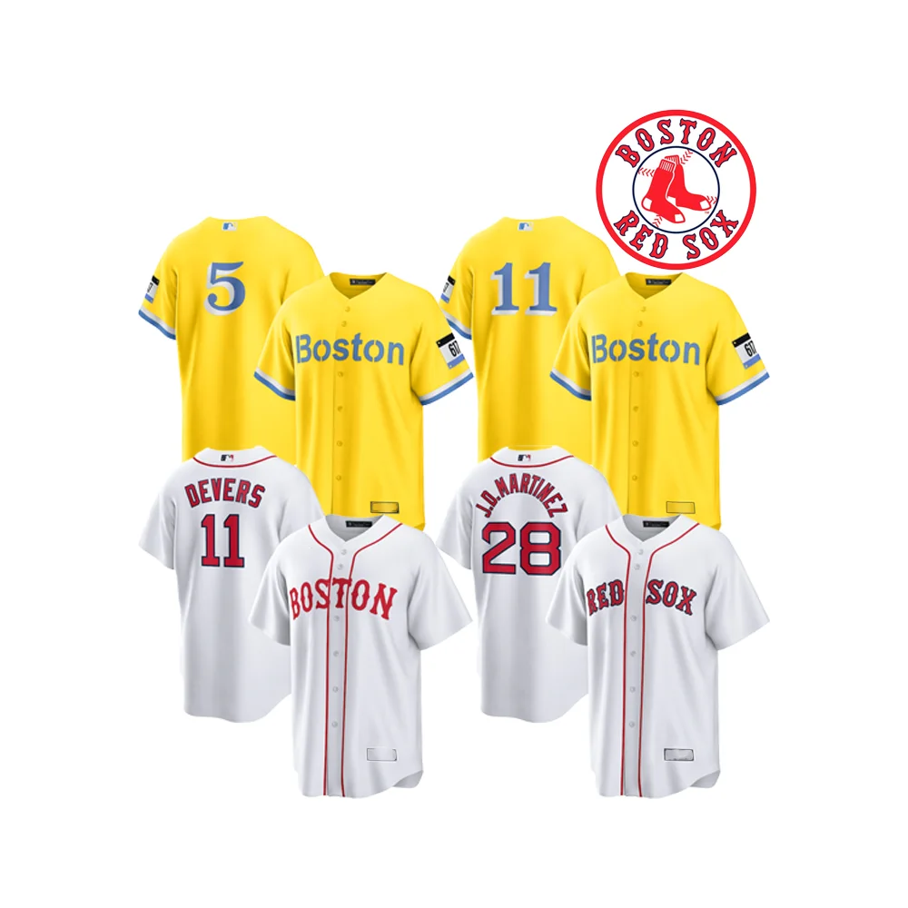 5 Enrique Hernandez #28 J. D. Martinez Boston Red Sox Team Jerseys