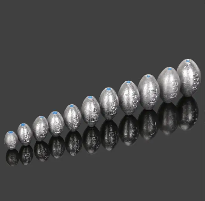 0.5g150g Football Shape Bulk Lead Fishing Weights Lead Egg Sinkers 6oz Sinker Fishing Buy