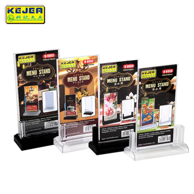 Популярная Прямая поставка с завода практичная подставка для меню основанием держатель знаков A6 вставка карт Настольный