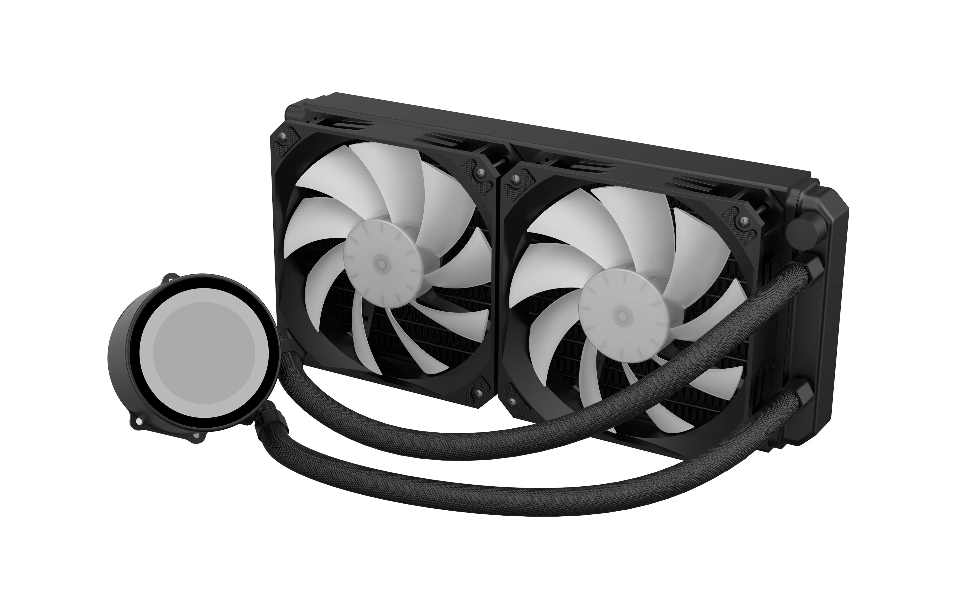 240mm Radiator Dual Rgb Lighting Fan Aio Cpu Liquid Cooler - Buy Aio ...