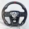 Carbon Fiber with red correction label