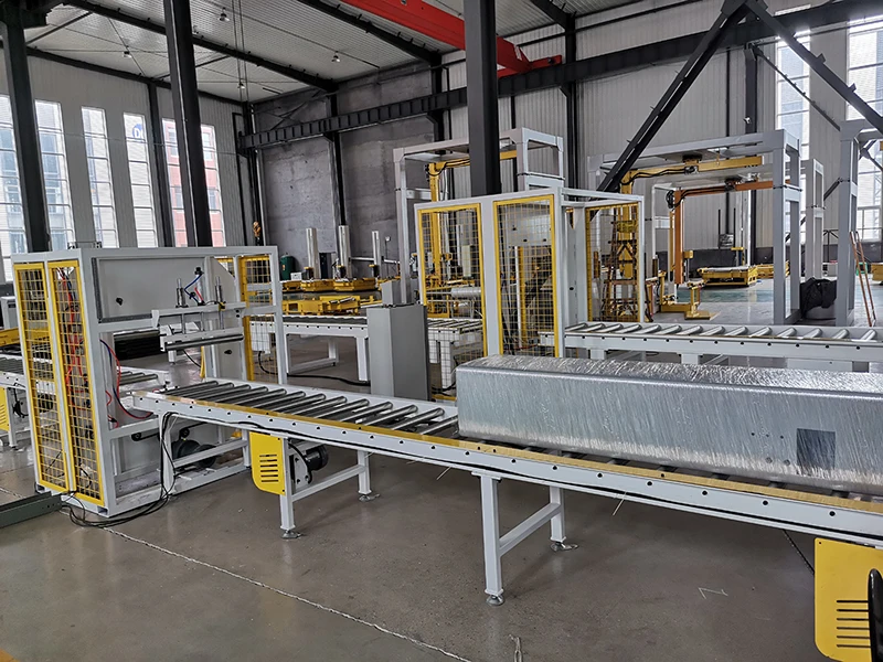 Full Automatic Orbital Stretch Wrapping Machine /Pipe Wrapping Machine work by Bubble film