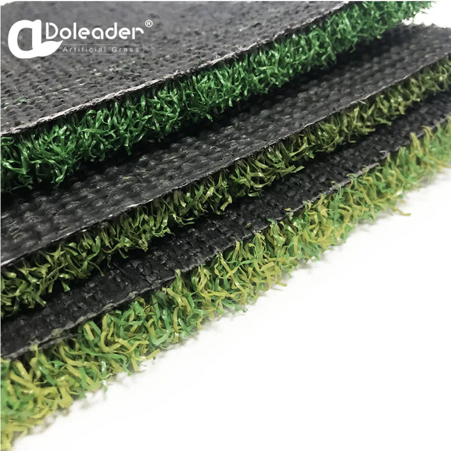 Doleader 12MM 16MM Pile Height Wedding Runway Tennis Badminton Court Mat for Padel Court High Density Golf Artificial Grass