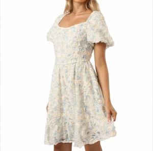 Strapless Square Neck Princess Skirt with Sweet Patchwork Retro Style Short Jumpsuit for Spring Summer New Bubble Sleeve Design