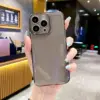Coque de téléphone en acrylique gris givré