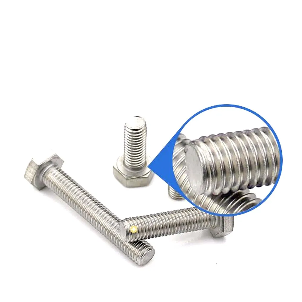 High Quality Oem Hex Bolts and Nuts Manufacturers M6 M8 M20 Stainless Steel 304 Hex Bolts