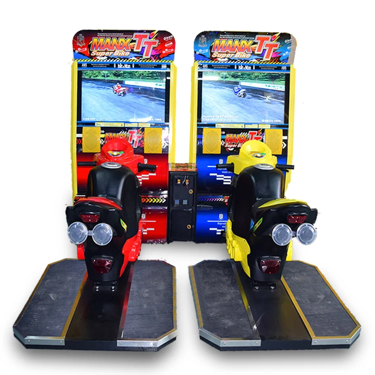 High Quality Double Player  Coin Operated Arcade Motorcycle Game Machine Racing Simulator Ride Motor Game for Game Center