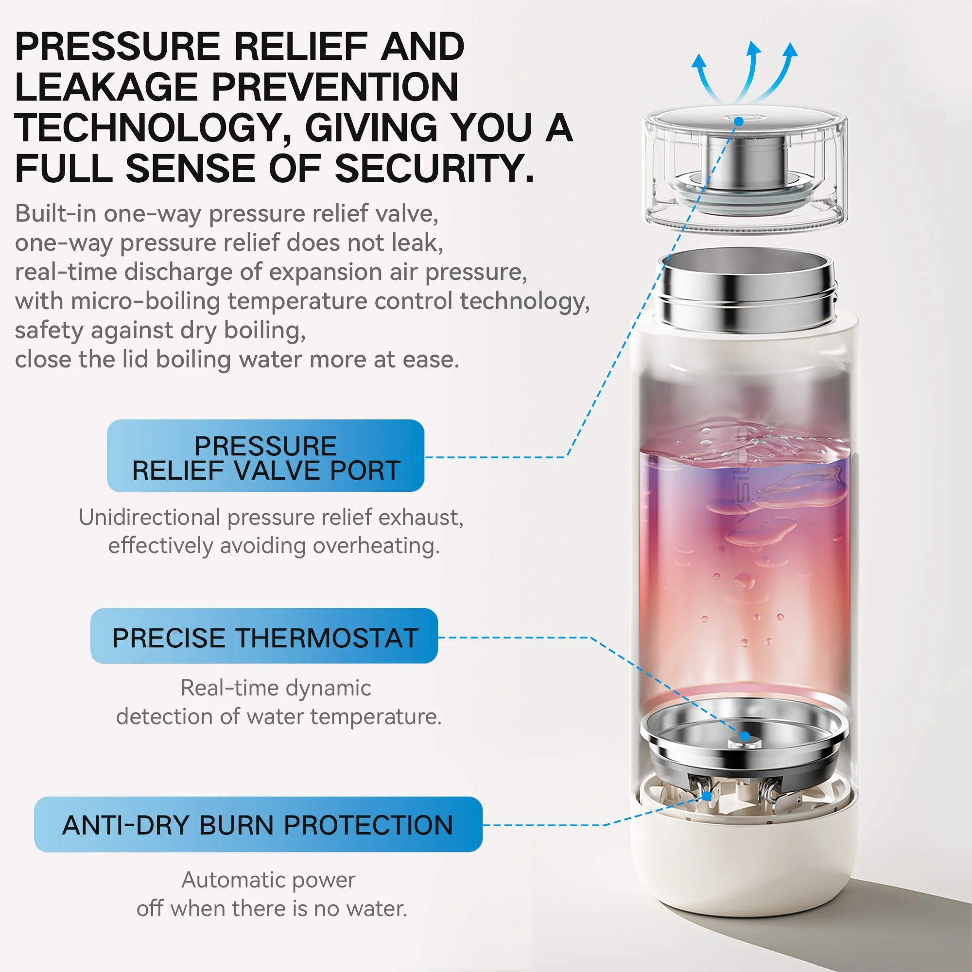 Customize Double Wall Vacuum App Control Temperature Insulated Heating Warm Tumblers Coffee Thermos Travel Portable Thermal Cup