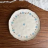 Blue floral-20*2.5cm Plate