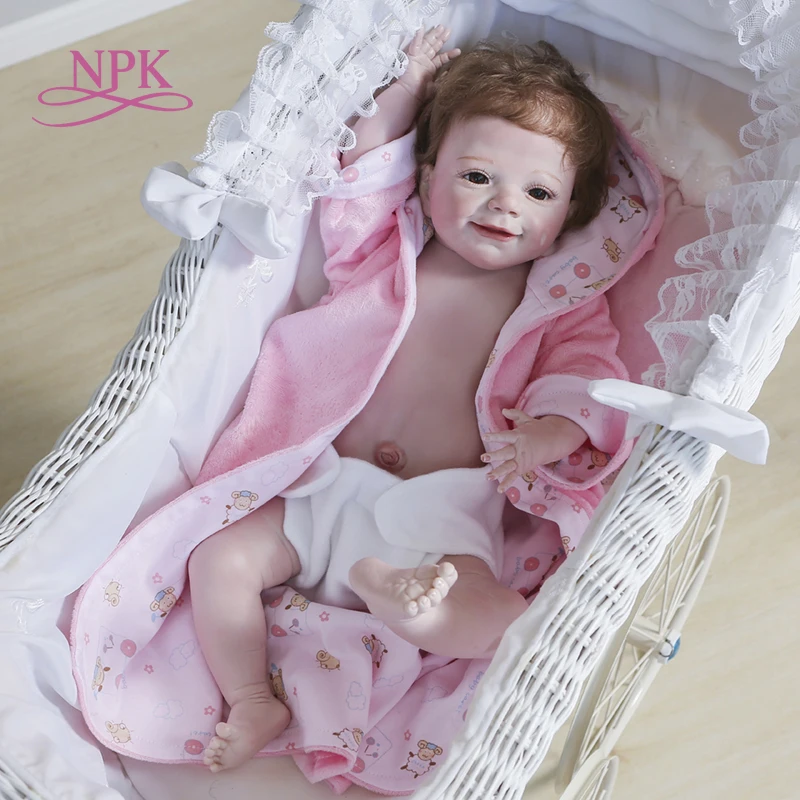 Compra online de Npk bonecas reborn, 55cm, vinil macio, silicone, boneca  reborn, banho, menina, brinquedos, boneca para crianças, presente de  aniversário