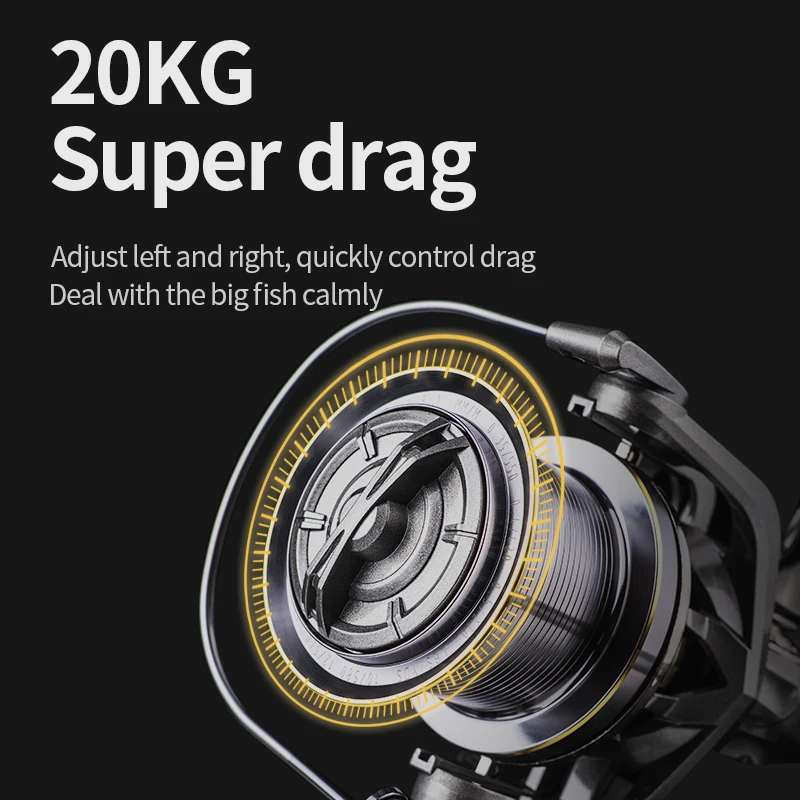 Big Size Spinning Reels for Distant Fishing 14000 Series