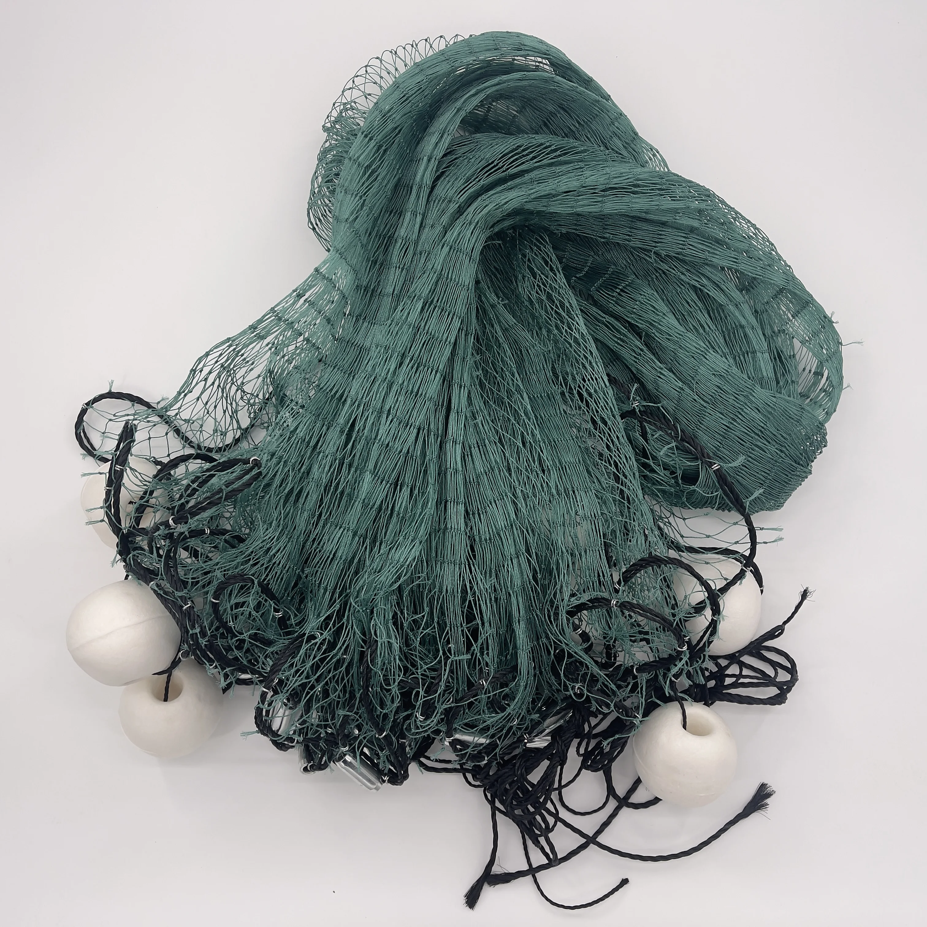 HDPE Mesh Fishing Drag Net Custom Nylon Big Float Height 2m Length 10m Mesh  Size Finger Strands Trawl Net Fish Pond Net