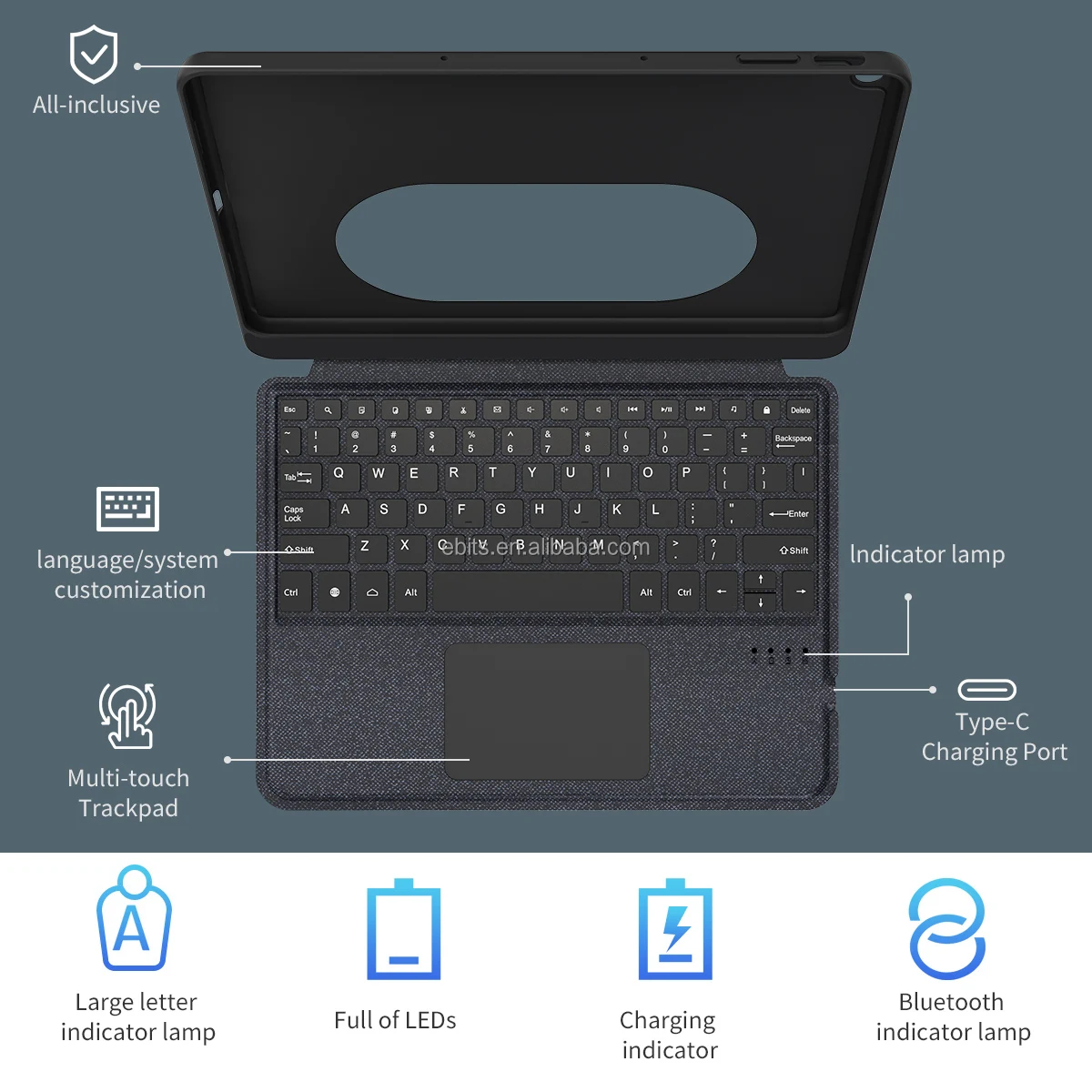 Oem Odm Teclado Smart Keyboard Covers Cases For Google Pixel Tablet 11