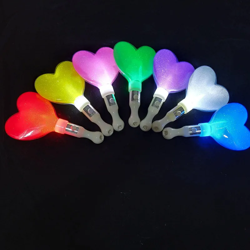2025 Creative Love Glow Stick LED Flash Stick Peach Heart